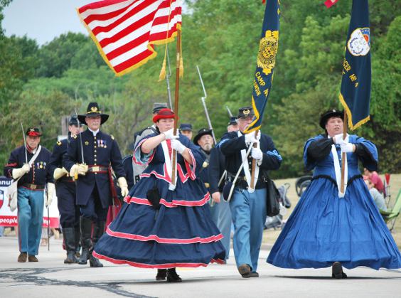 Auxiliary members march with SUVCW in parades