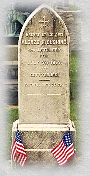 Gravesite of Lt. Alonzo Cushing
