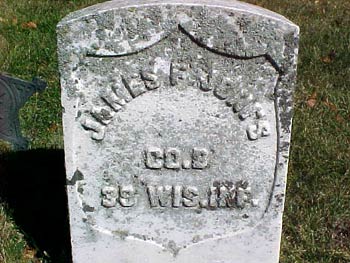 James F. Jones' military headstone in LaBelle Cemetery