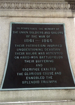 Soldiers and Sailors Memorial plaque 3