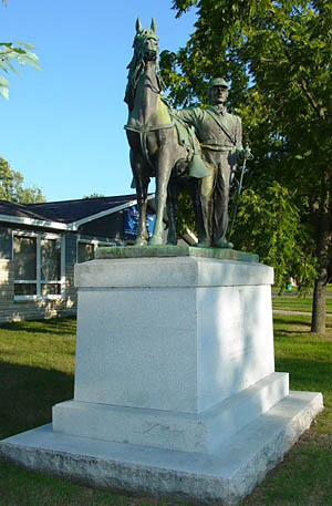 Weyauwega Civil War cavalry monument